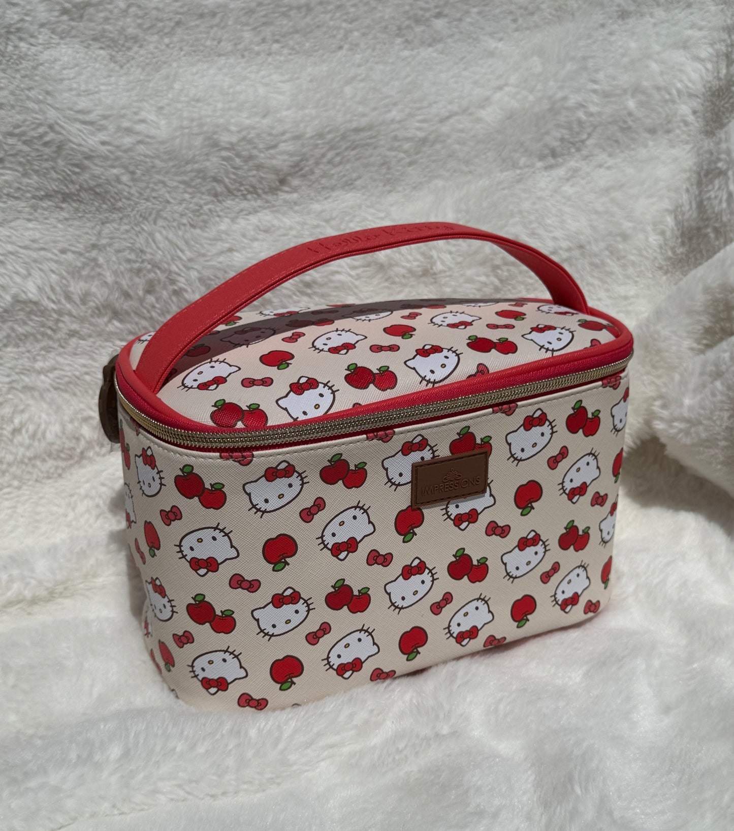 Kitty and Apples Makeup Bag