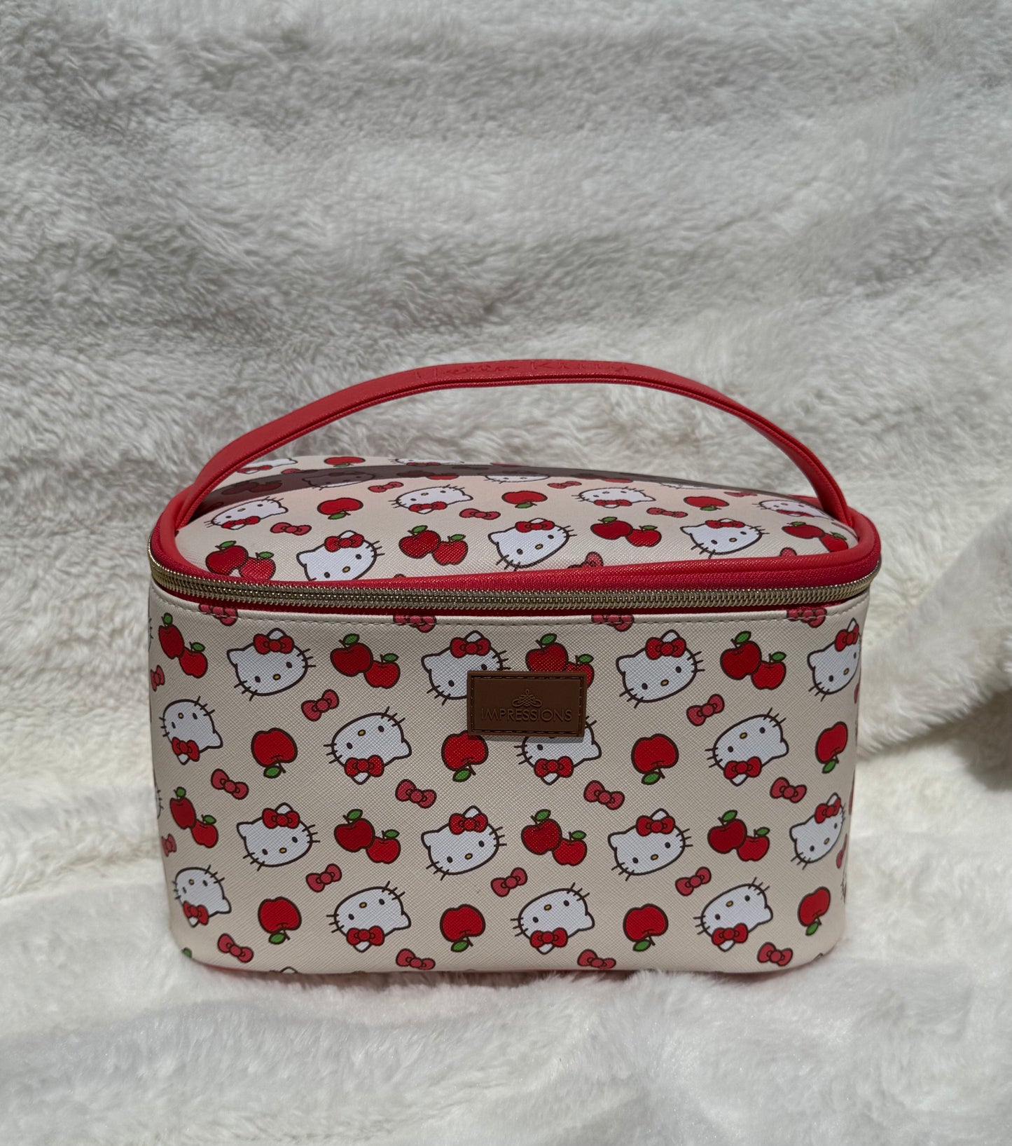Kitty and Apples Makeup Bag