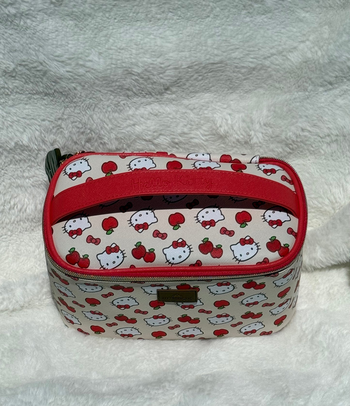 Kitty and Apples Makeup Bag