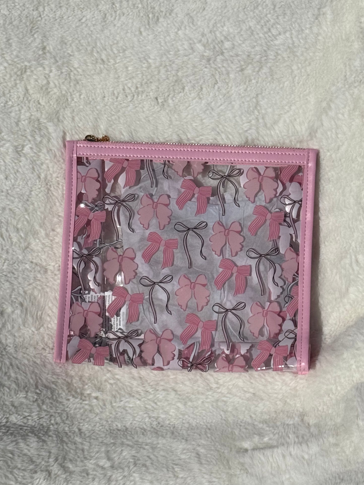 Bows Clear Makeup Bag