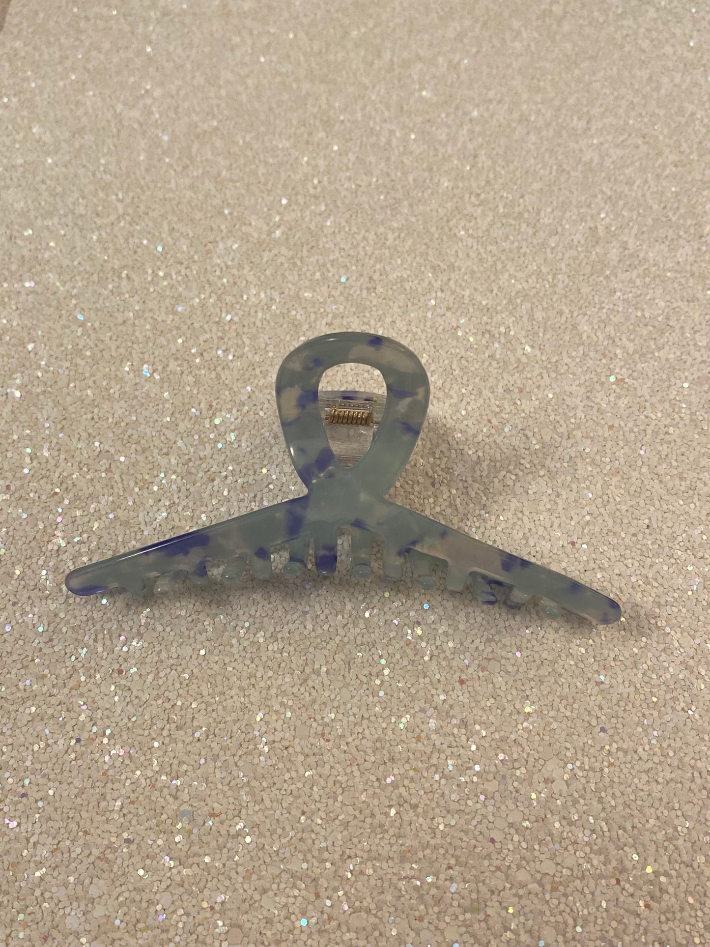Blue Acetate Large Claw Clip