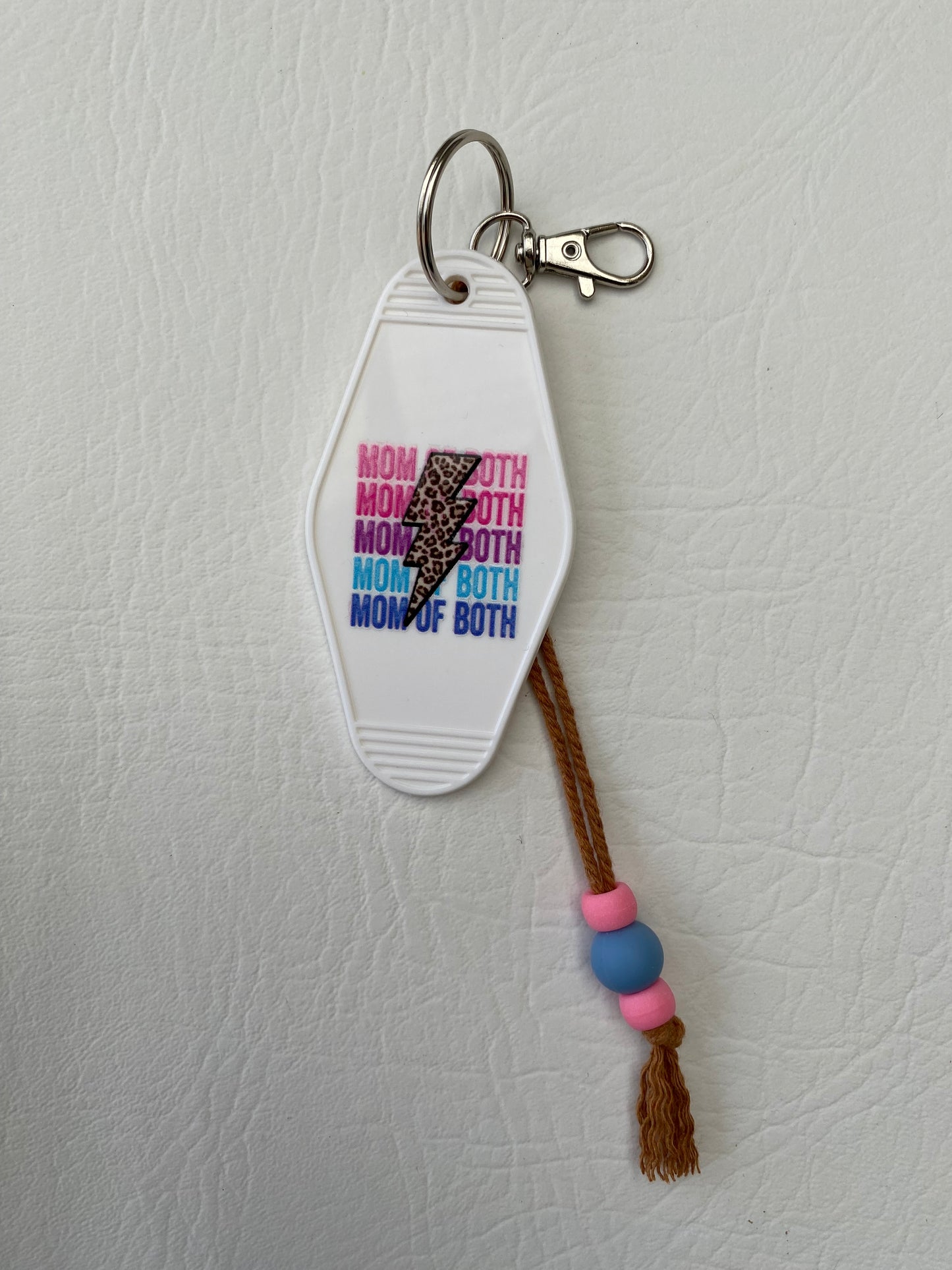 Mom of Both Keychain