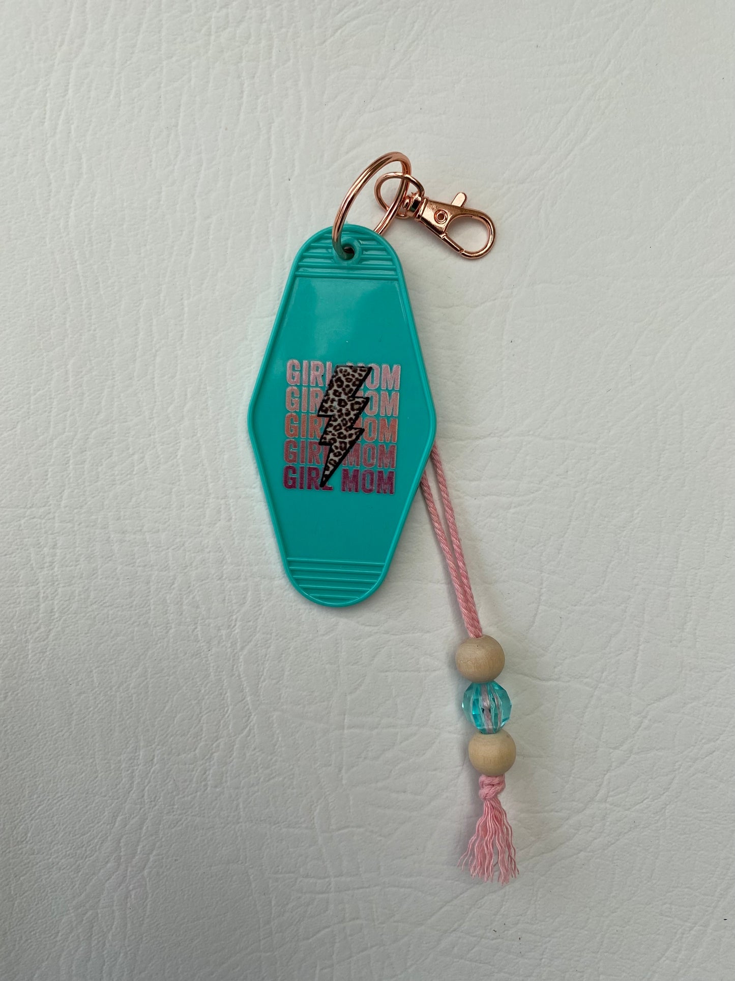 Girl Mom Keychain