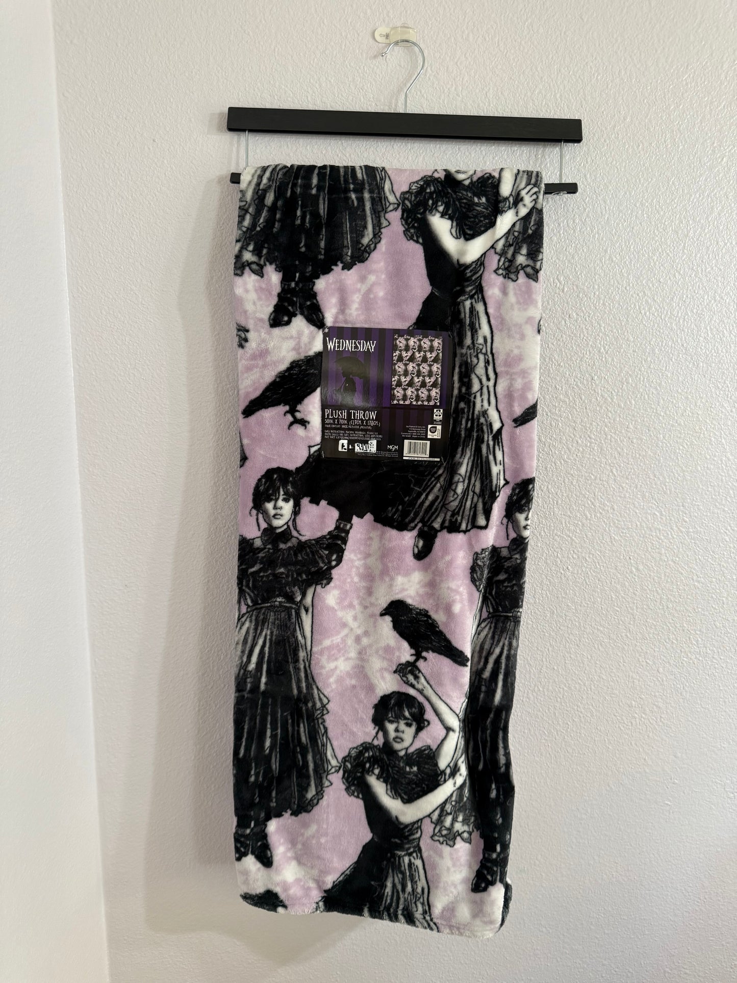 Black Dressed Throw