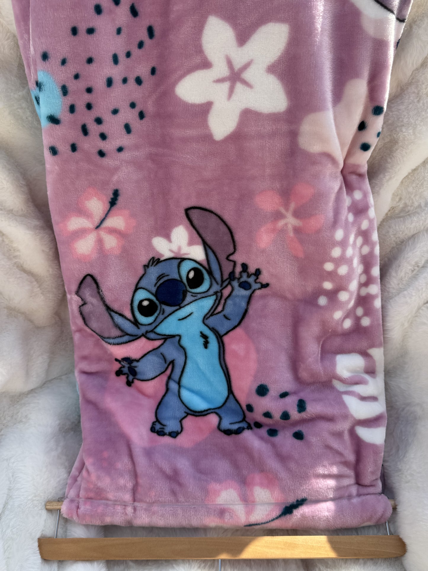 Blue/ Pink Plush Blanket