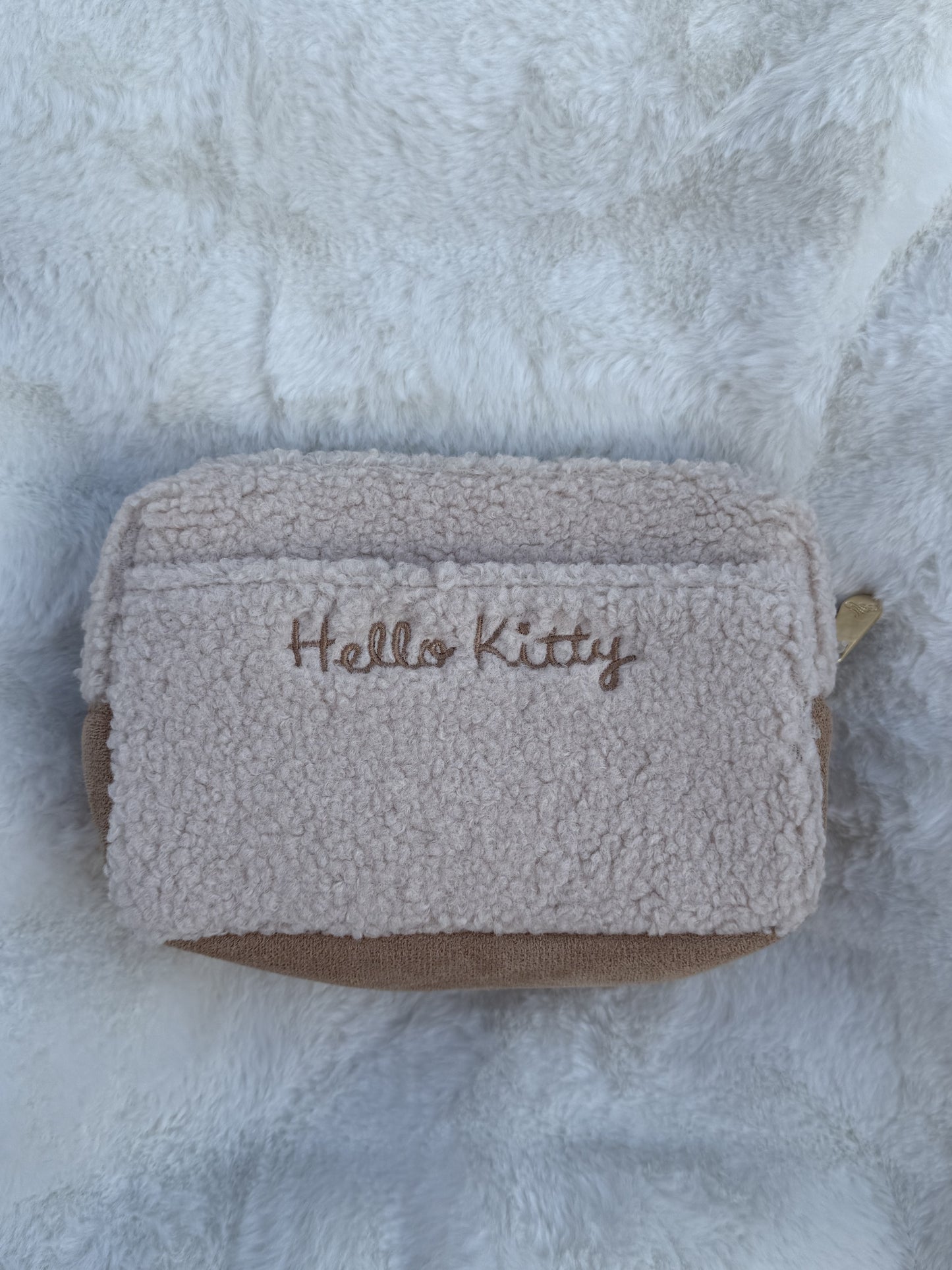 Kitty Sherpa Makeup Bag