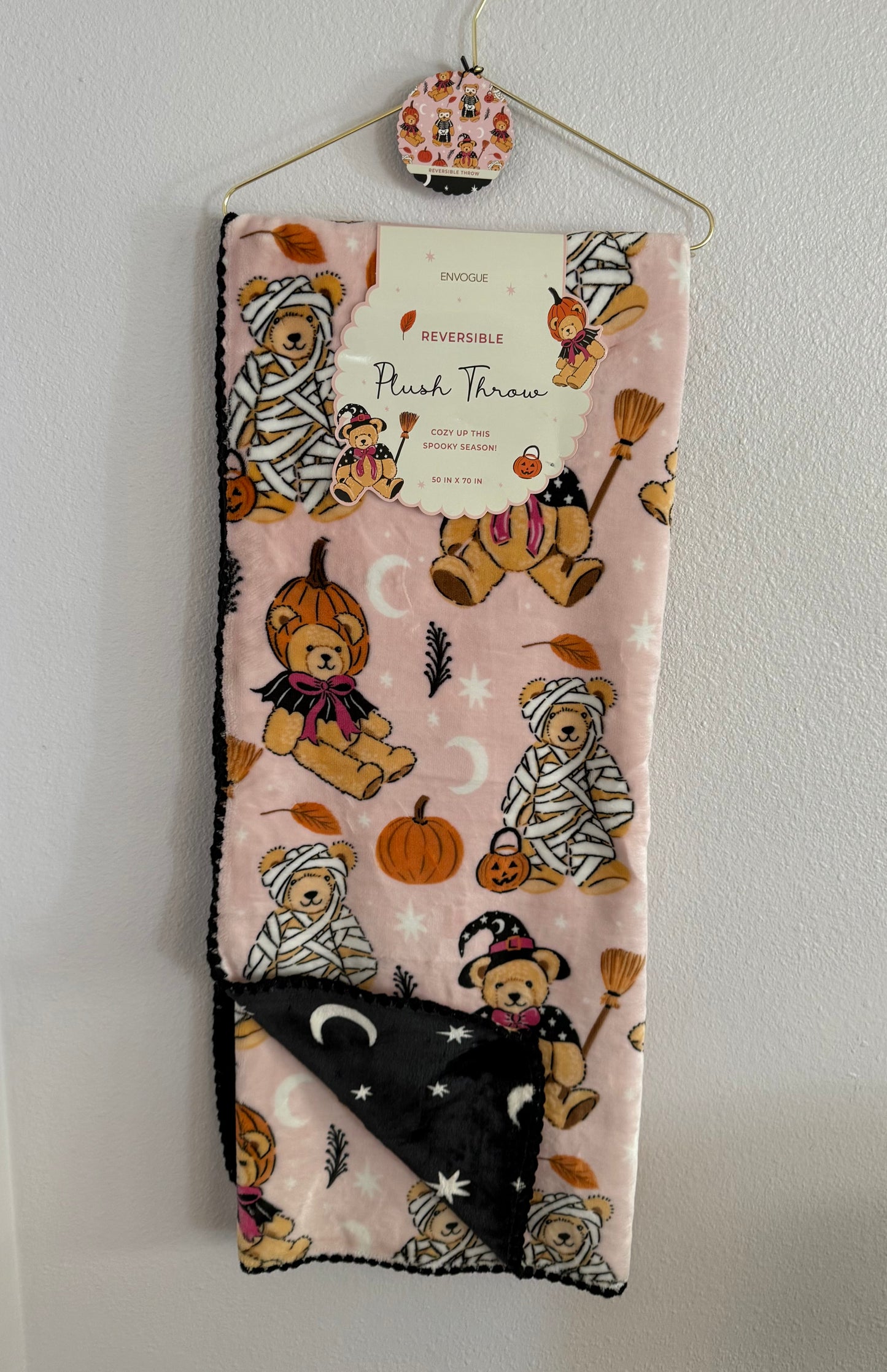 Teddy Halloween Throw