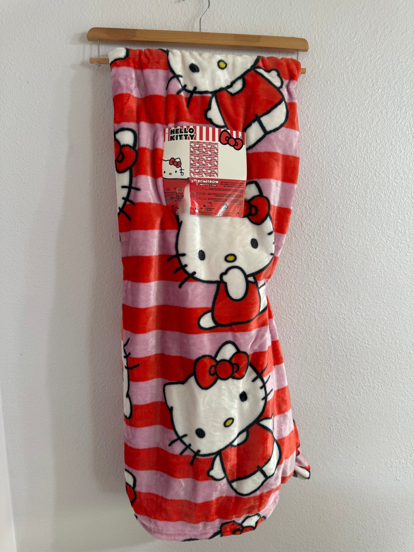 Kitty Stripes Throw