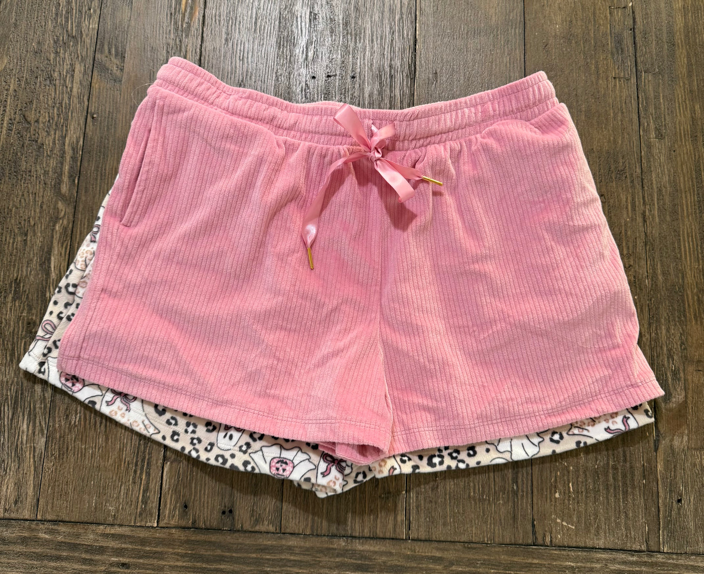 Ghostie/ Pink Sleep Shorts