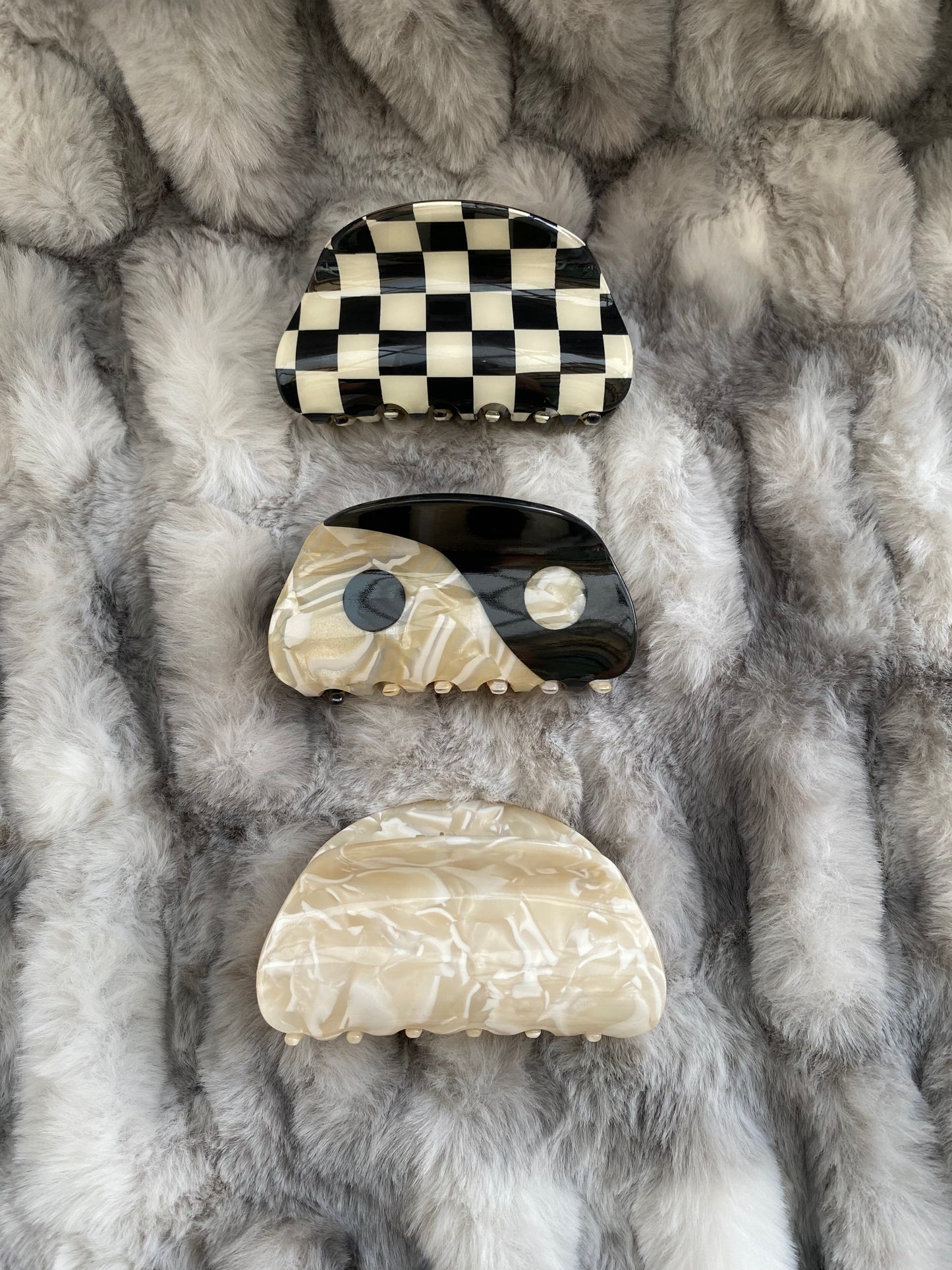 Medium Acetate Hair Claw Clips