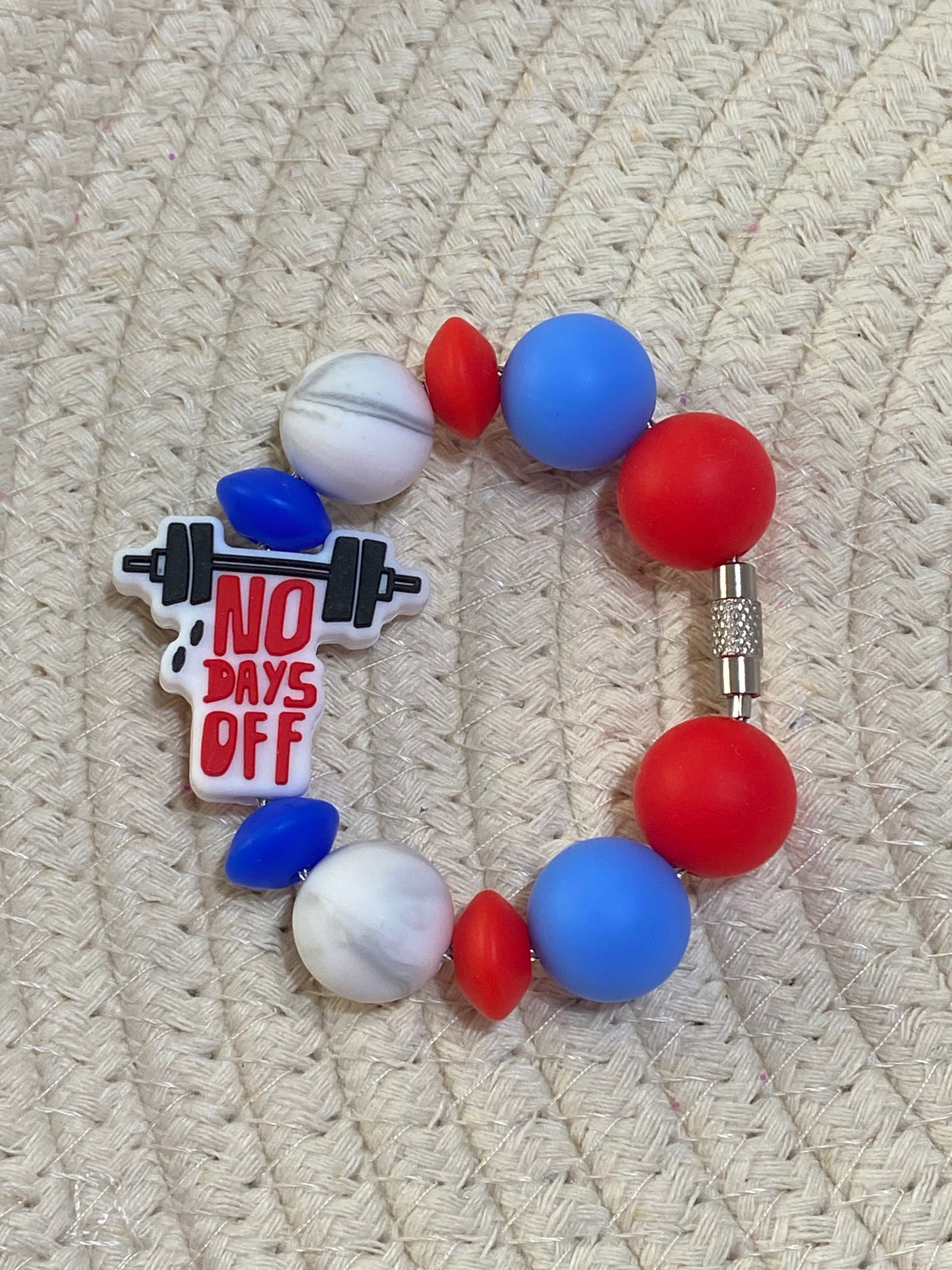 No Days Off Cup Charm