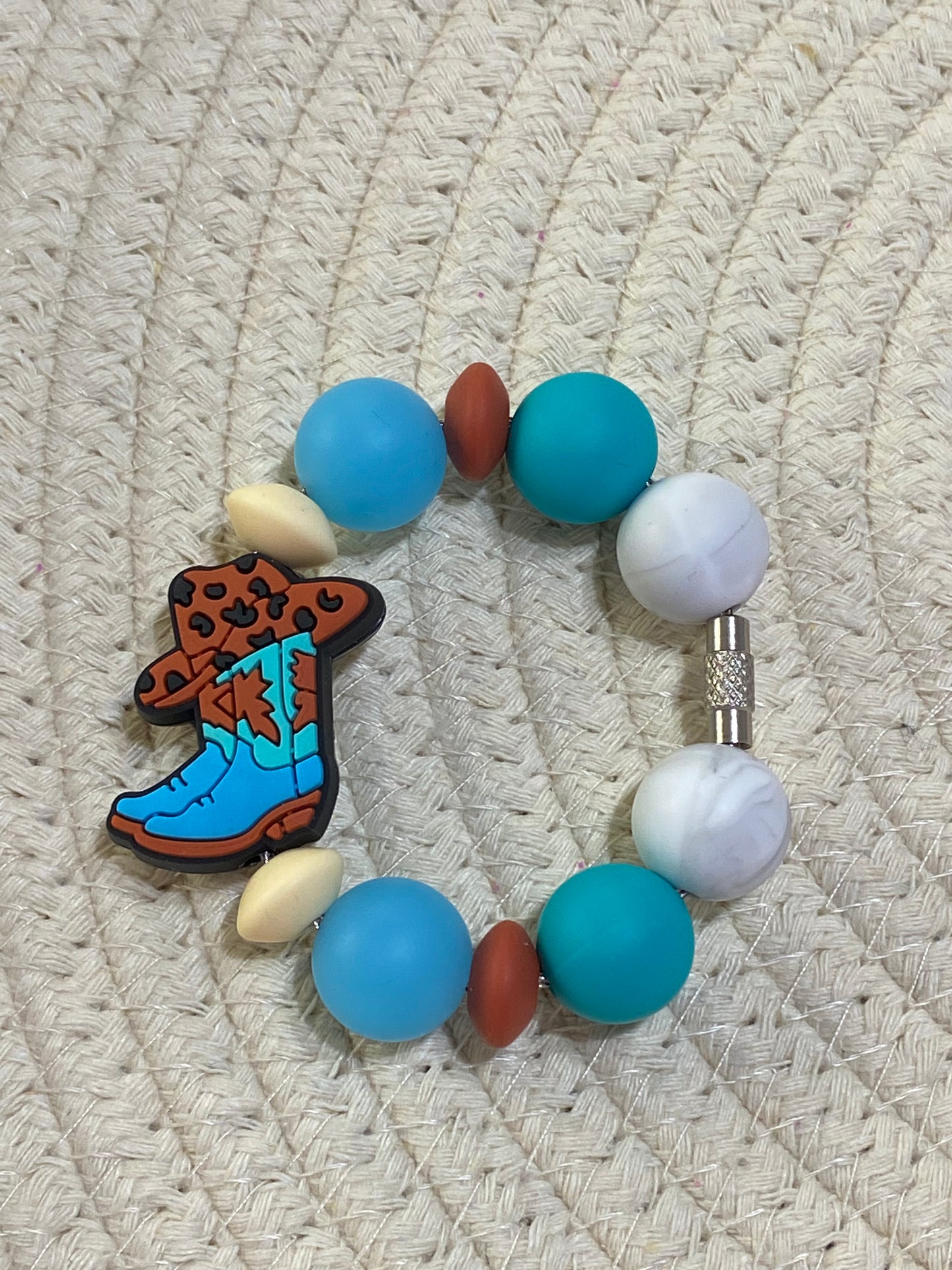 Blue Boots Cup Charm