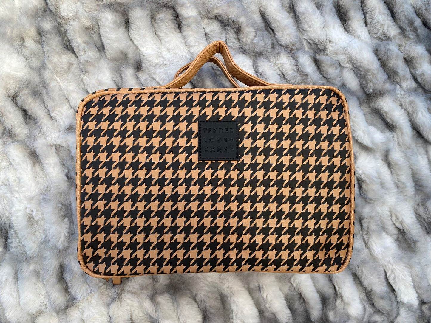 Houndstooth Makeup Bag