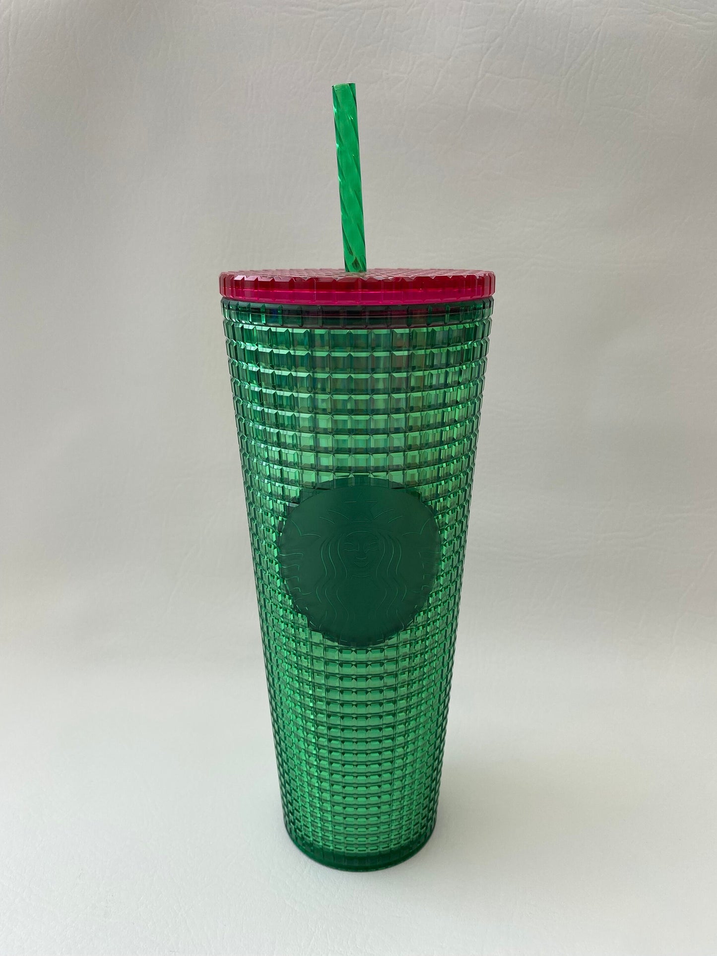 Green Grid/ Pink Lid Venti