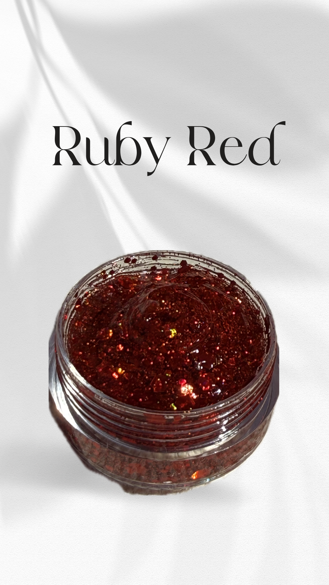 Ruby Red - Glitter Hair Gel