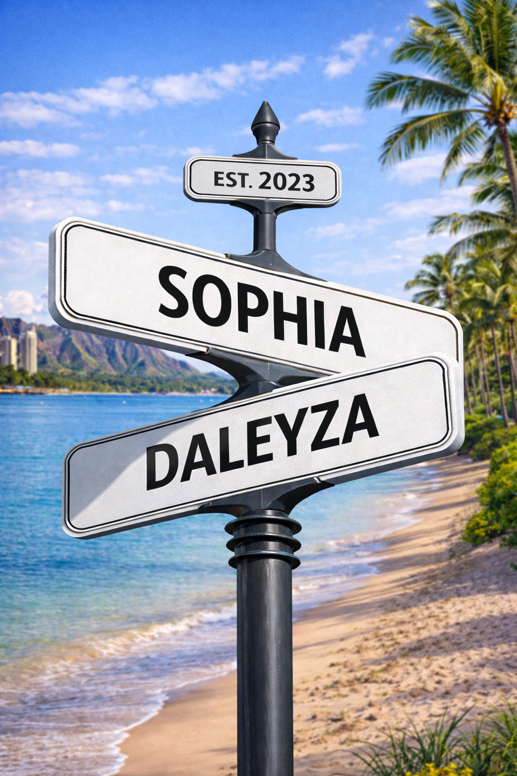 Custom Street Sign Portrait - Digital Download