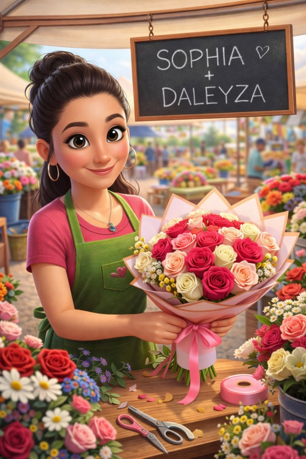 Custom Cartoon Portrait - Digital Download