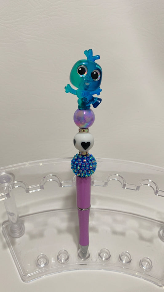 Blue Snowman Pen