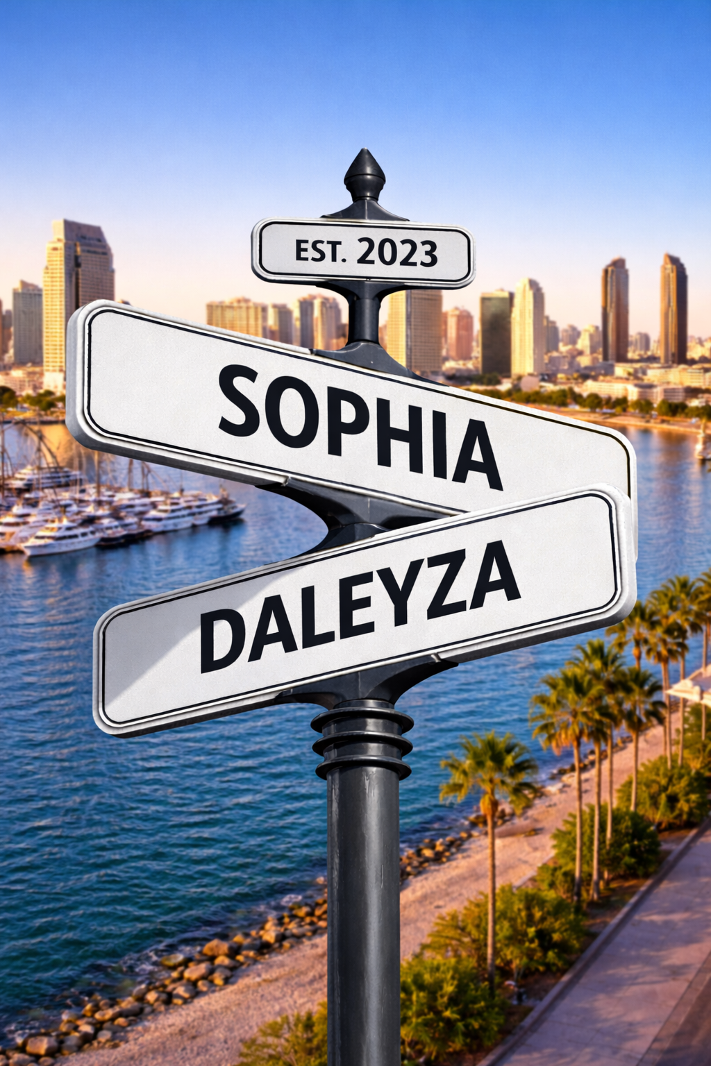 Custom Street Sign Portrait - Digital Download