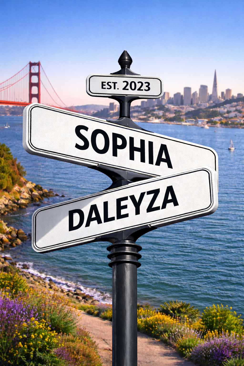 Custom Street Sign Portrait - Digital Download