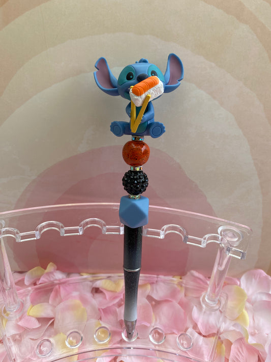 Blue Ears Beaded Pen