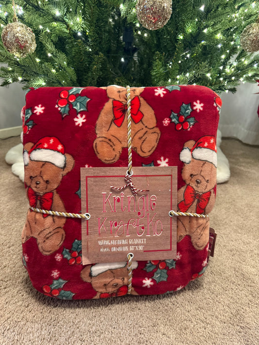 Teddy Christmas Blanket