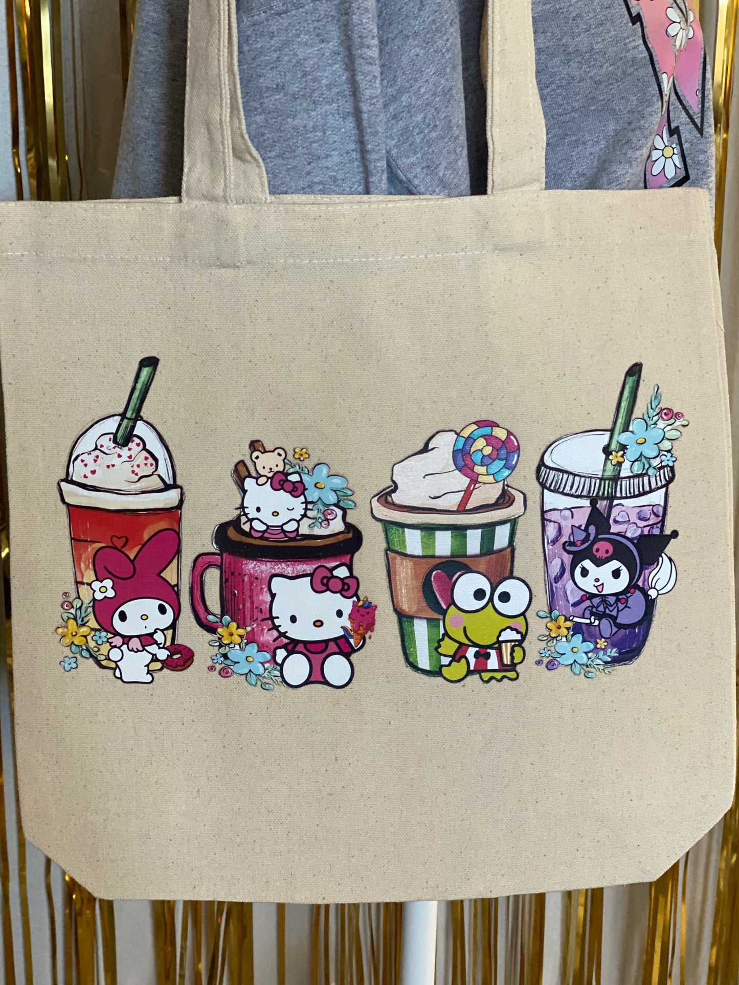 Cute Drinks Tote Bag