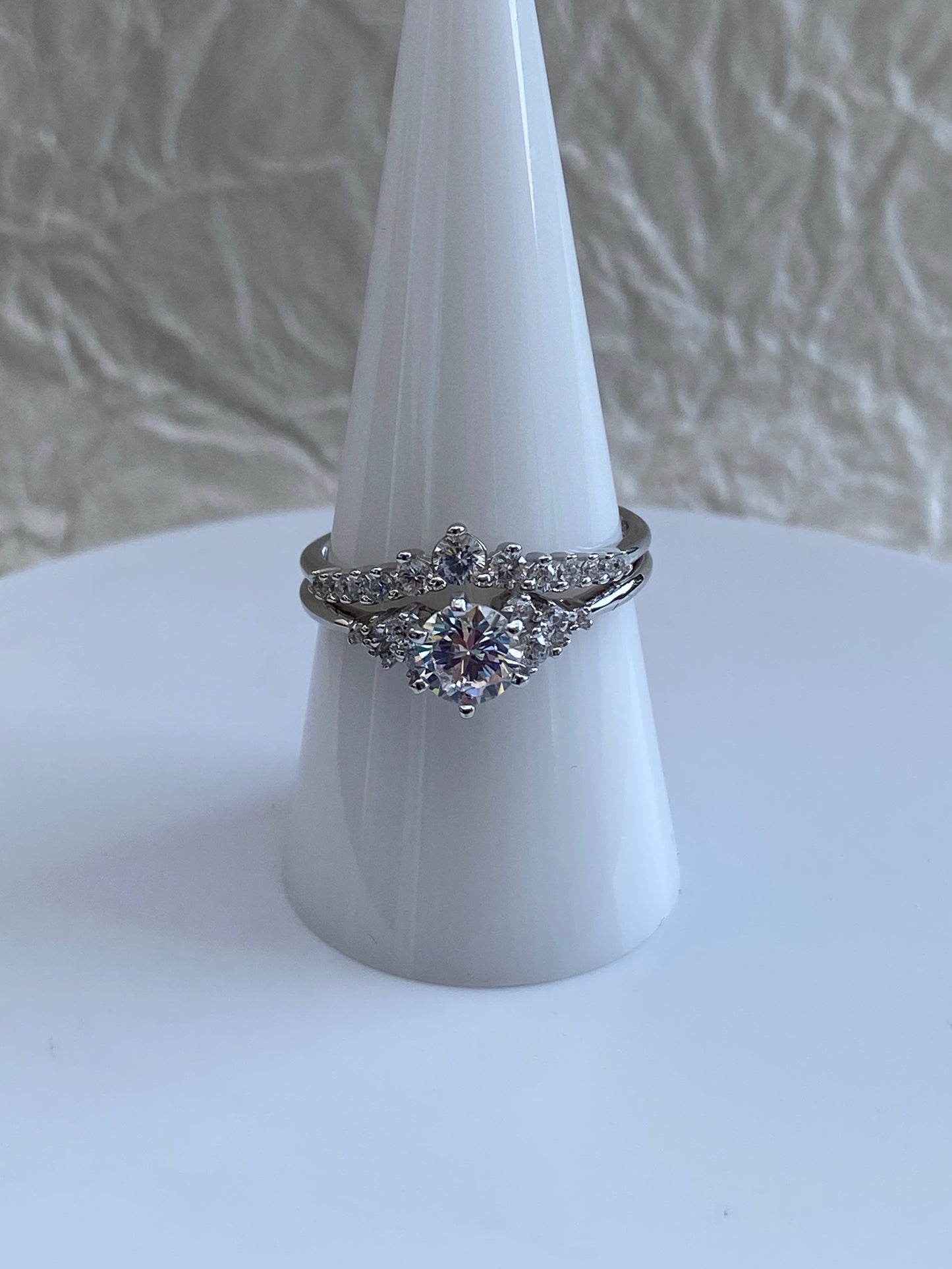 Cubic Zirconia Ring Set