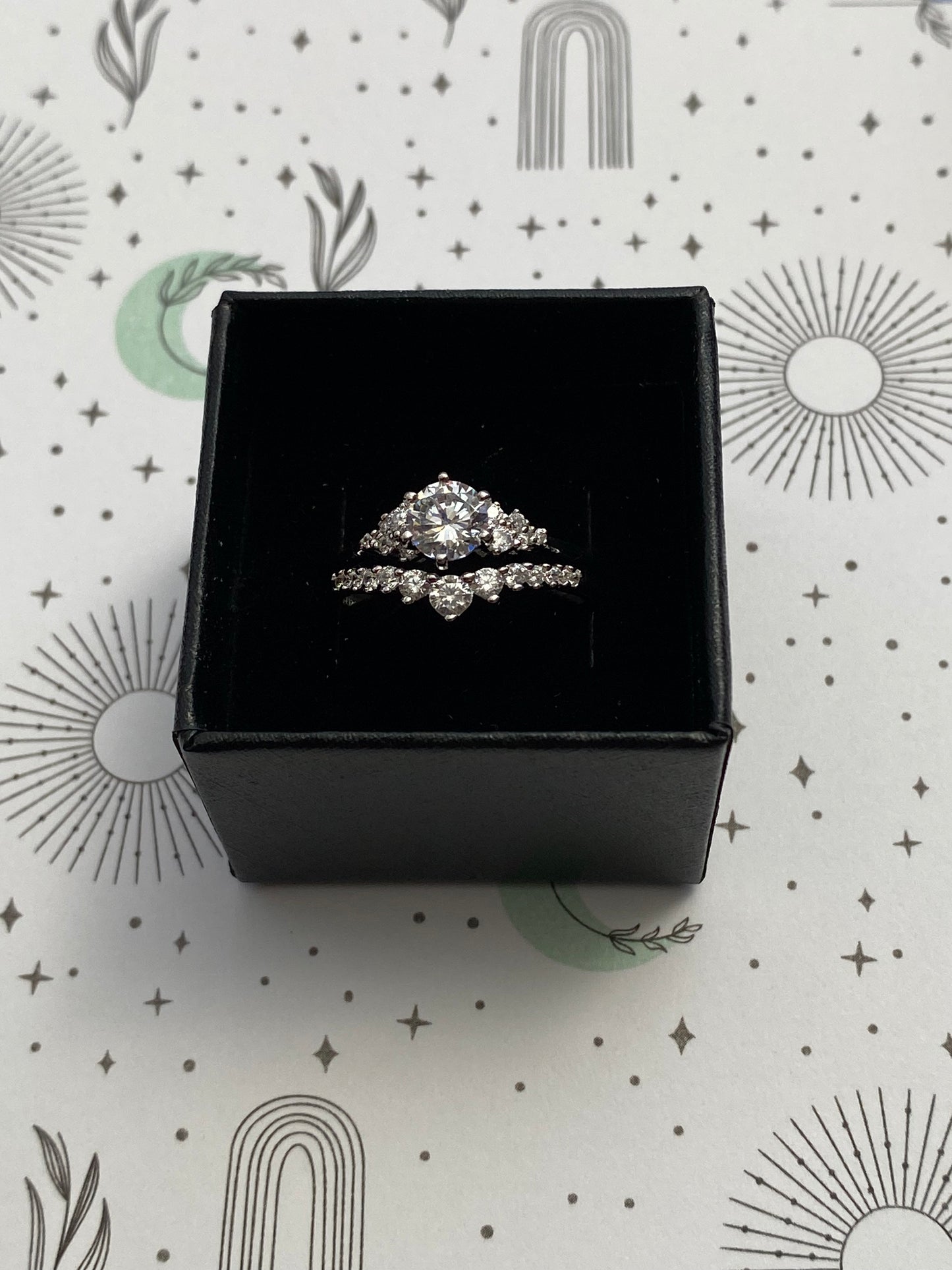 Cubic Zirconia Ring Set