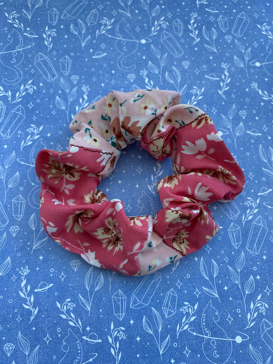 Boho Floral Scrunchie