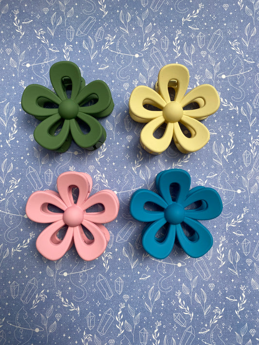 Flower Claw Clips