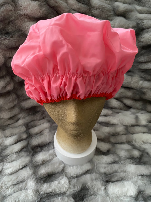 Pink Shower Cap