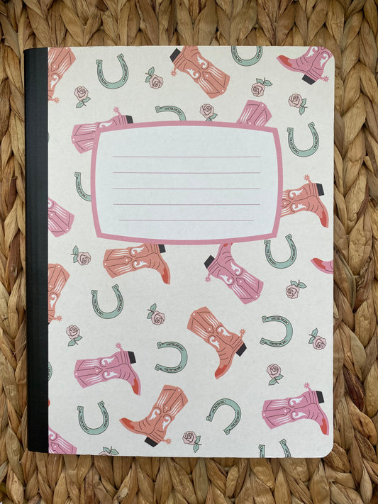 Pink Western Notebook