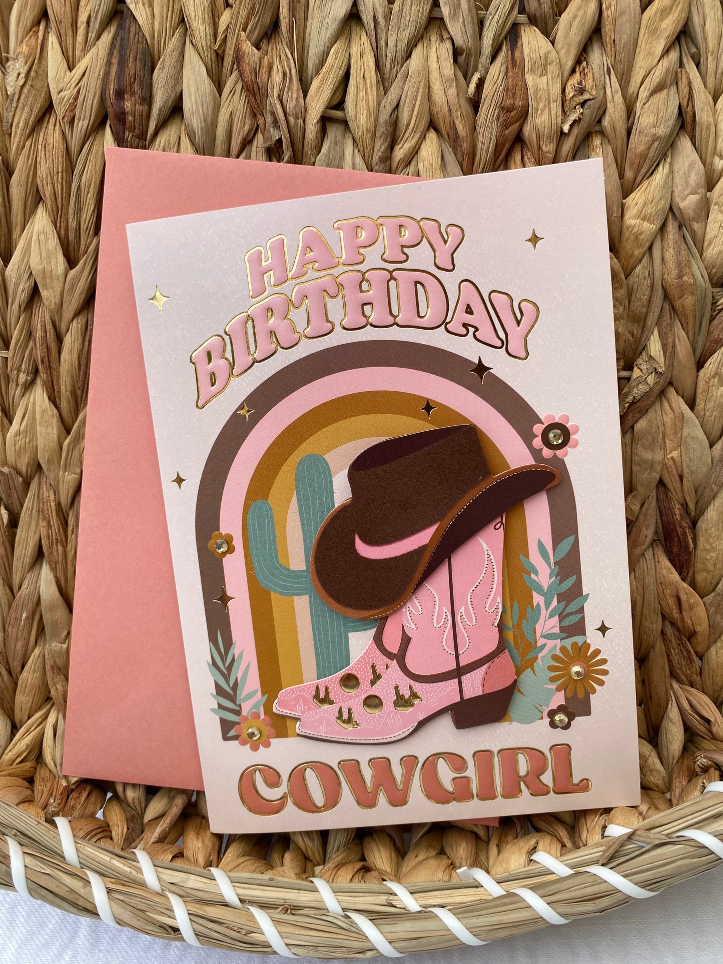 Cowgirl Birthday Card