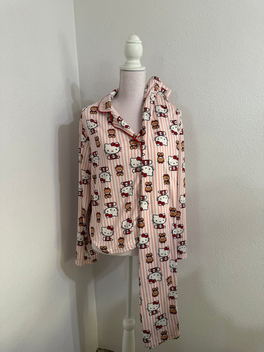 Woman Kitty Pj Set