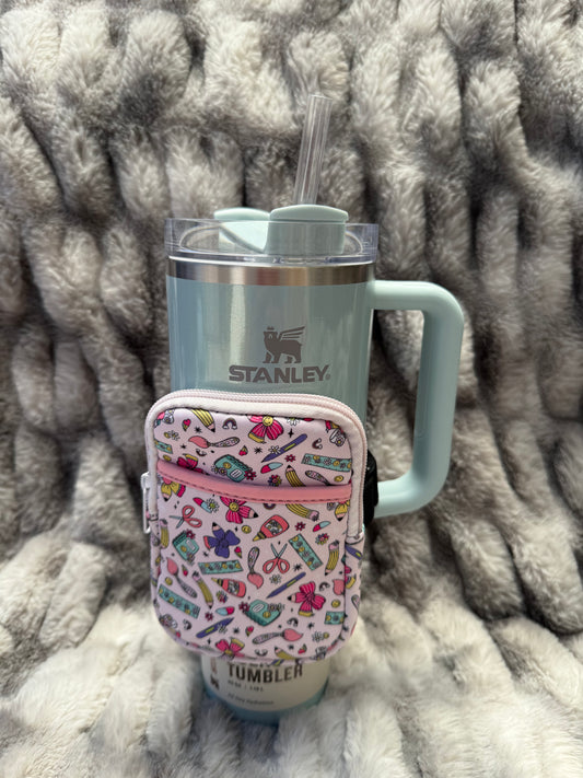 Tumbler Zipper Pouch School