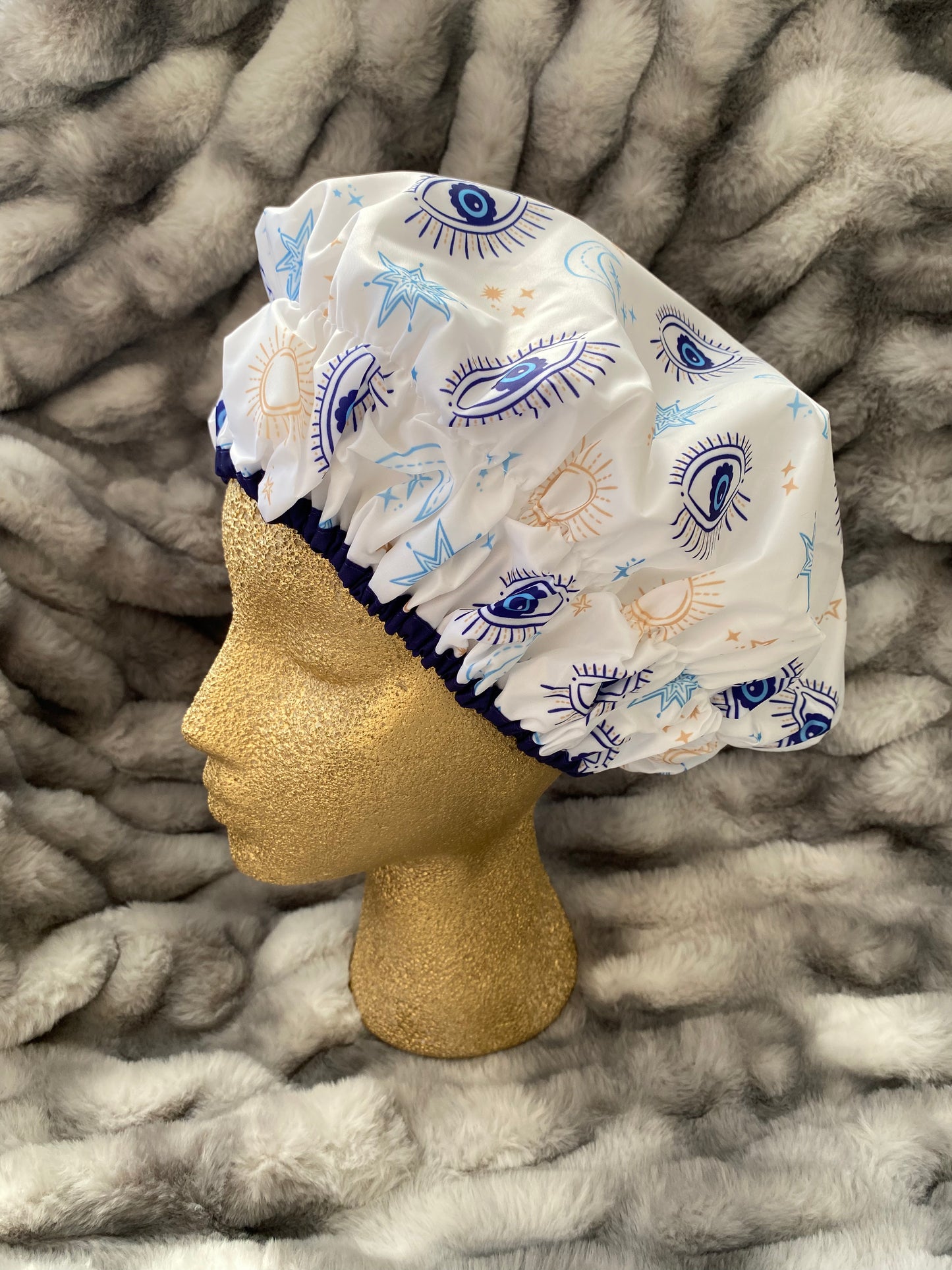 Evil Eye Celestial Shower Cap