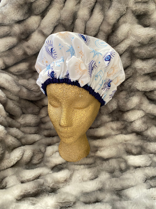 Evil Eye Celestial Shower Cap