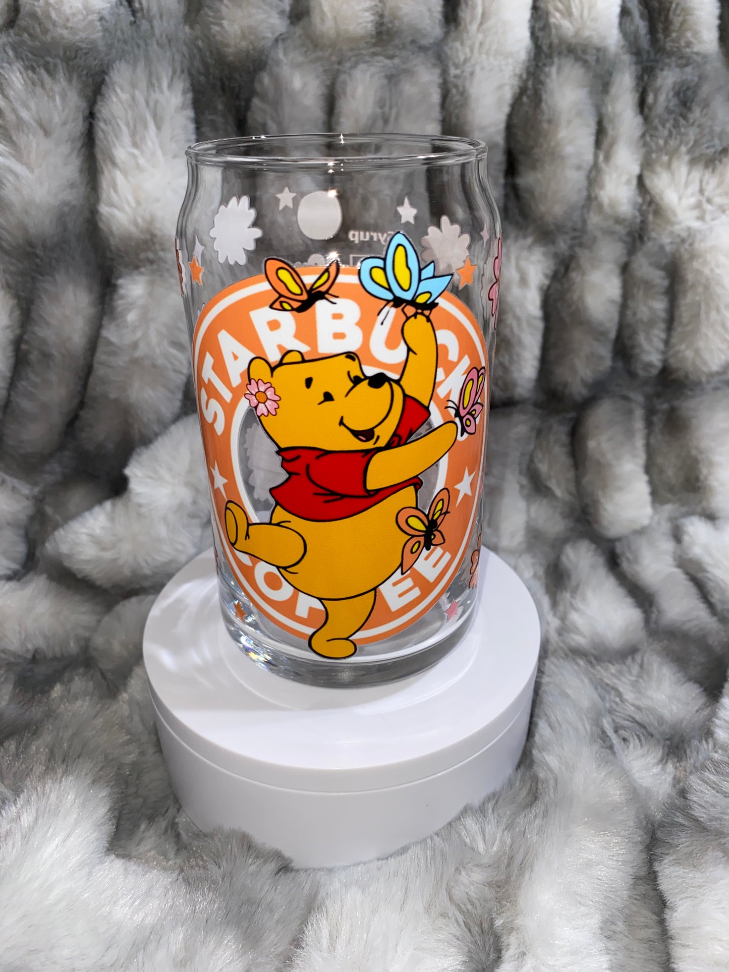 Honey Bear Glass Cup