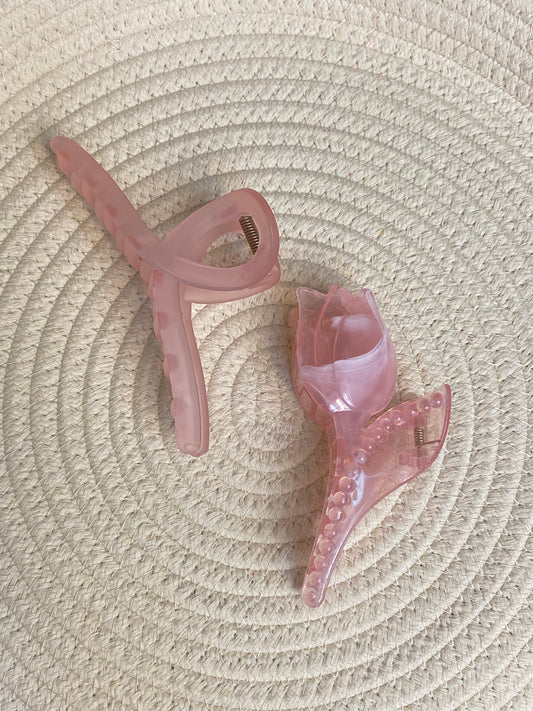 Pink Claw Clips