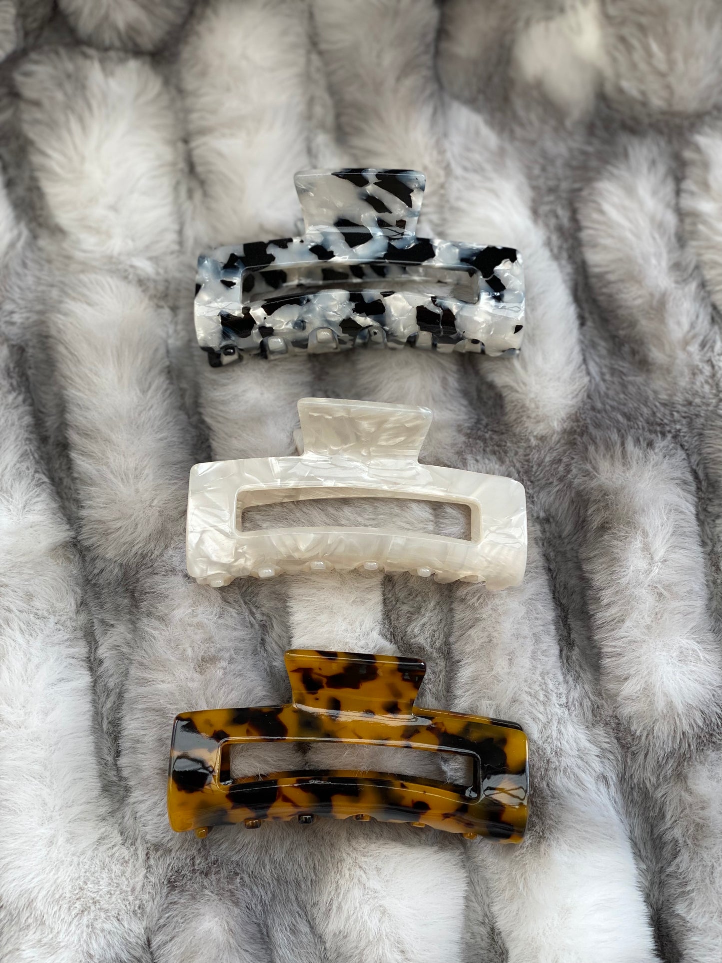 Medium Acetate Hair Claw Clips