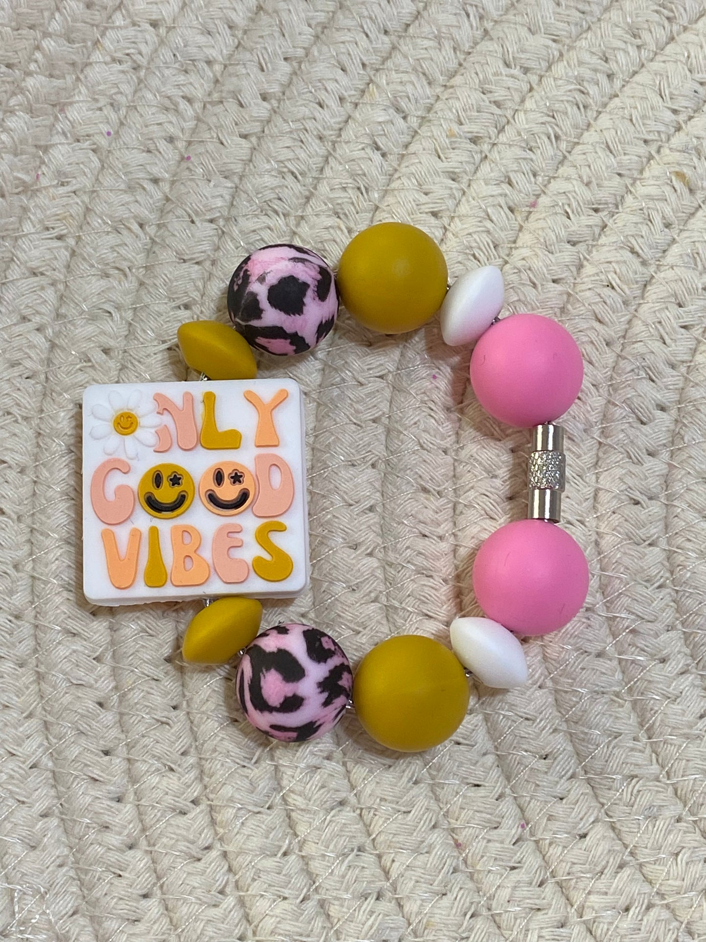 Only Good Vibes Cup Charm