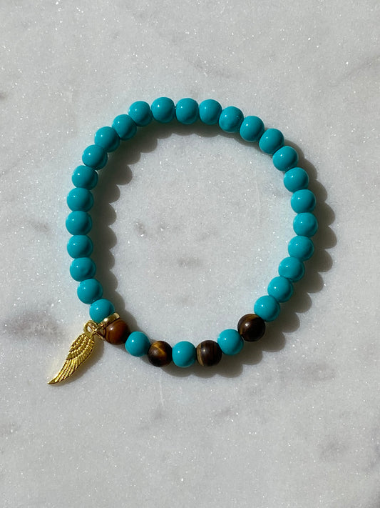 Angel B/ Tiger Eye Bracelet