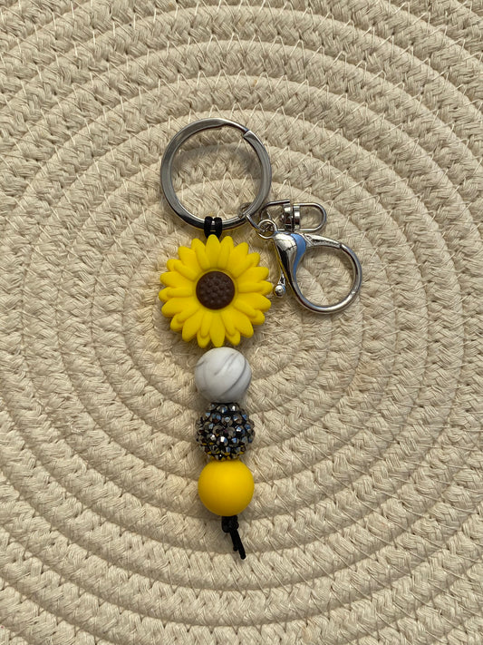 Yellow Flower Keychain